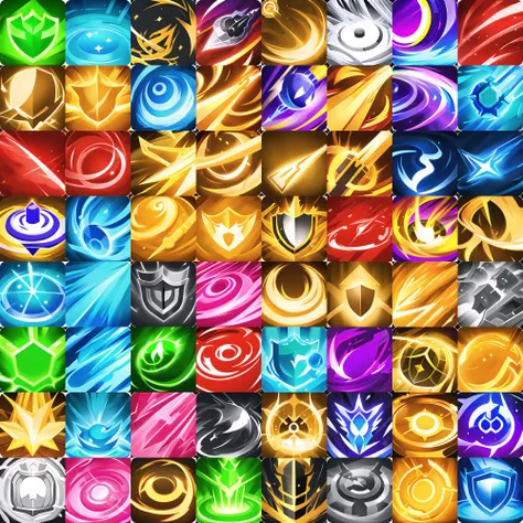 q skill icon,8k,high quality,green theme