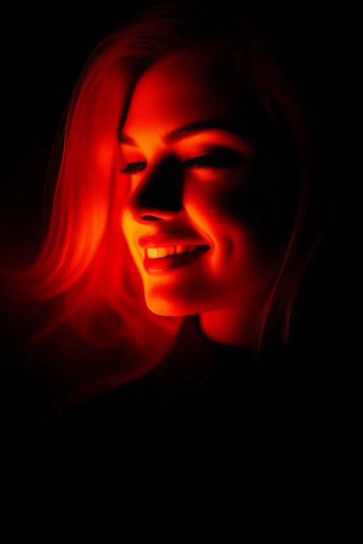 close up, front view, detailed face
looking at viewer, Wardrobe
woman, cute smile, thick eyebrows, looking at viewer, model backlit, 
dark shadow over the face.
Black Background
dark Contrast,
Dark room
Dark Background,
Dark Color,
Dark Image,
Dark Theme,
...