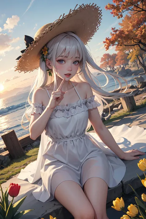 finely detail, Depth of field,(((masterpiece))),((extremely detailed CG unity 8k wallpaper)),best quality, high resolution illustration,Amazing,highres,intricate detail,(best illumination, best shadow, an extremely delicate and beautiful), 1girl, hat,solo,...