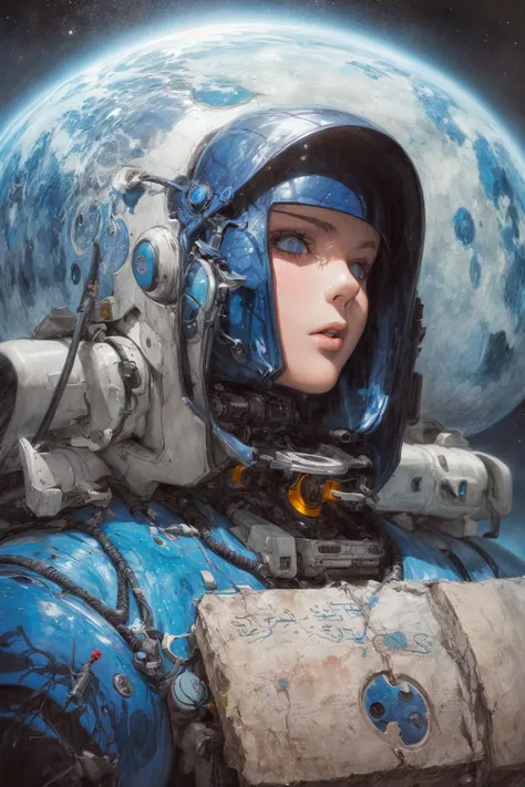 (1girl, blue space suit), space, Egypt   futuristic,
Enki Bilal , methurlant, surreal, intricate
(masterpiece, best quality:1.3), detailed, realistic
<lora:methurlant:1> <lora:add_detail:1> <lora:epiNoiseoffset_v2:1>