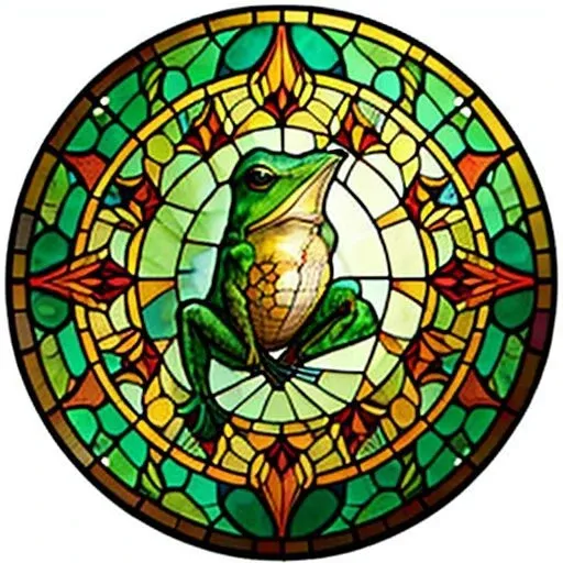 Stained glass circle