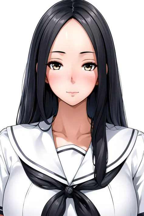 Simple White Background,
pleated skirt, school uniform, serafuku, short sleeves, skirt,
<lora:Nanakas_Paradise-KK77-V2:0.7>,
Black eyes, Black hair,bangs, Long_hair, yellow eyes,forehead,parted bangs,
<lora:Oda_Non_Style-KK77-V2:0.3>,<lora:more_details:0.1...