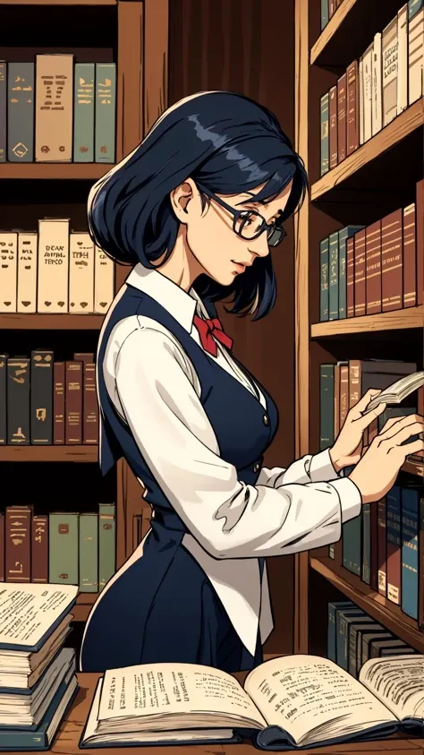 A kind-hearted librarian with an affinity for books.