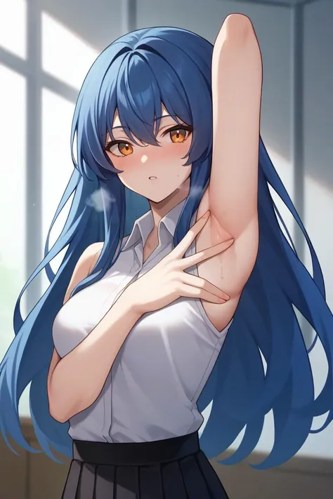 (PonyXL) Spread Armpit (Fingers on Own Armpit, Hand on Own Armpit)