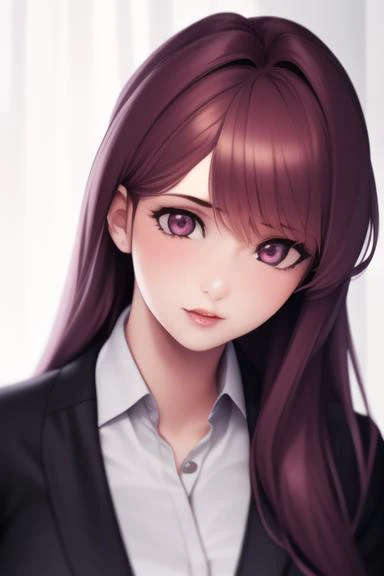 {{masterpiece}},{best quality}, {solo}, ((one girl)), highres, extremely detailed CG wallpaper, (upper body),(looking at viewer), <lora:yuriDDLC:0.8>, yuri ddlc