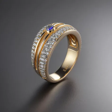 better quality, hyper-realism, render, dark studio,  <lora:ElderRing:0.6>, ring, gold, silver