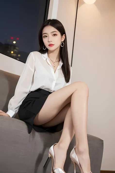 high quality,masterpiece,(realistic, photo-realistic:1.2),high definition,ultra detailed,raw photo,professional lighting,artificial lighting,night,shopping mall,1girl,perfect proportions,thin,slim,healthy,shiny skin,detail skin,white skin,detail eyes,seduc...