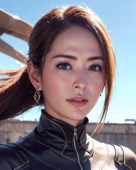 <lora:hd_helper_v1:1>,best quality,high res,8k,1girl,day,bright,outdoor,gorgeous,beautiful detailed sky,(dynamic pose:0.8),soft lighting,wind,shiny skin,looking at viewer,<lora:janet_chia (è³æ°¸å©):0.9>,((face closeup)),deep shadow,low key,(photorealisti...