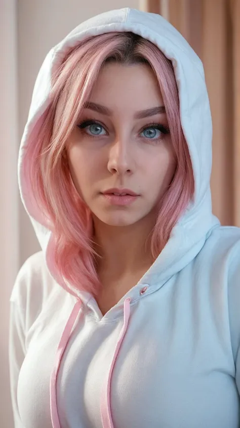 epiCPhoto, (JennyanTI:0.9), <lora:JNY:0.9>, blonde_hair, pink_hair, long_hair, wavy_hair, blue_eyes, portrait,
shocked face, (white opaque t-shirt), (pink open hoodie),
<lora:breastsizeslideroffset:0.7>, <lora:microwaist_4_z:0.6>