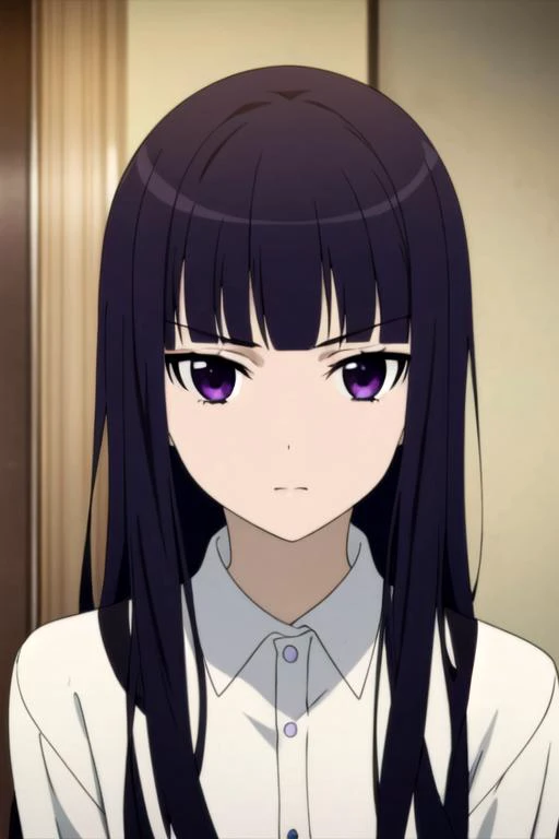 masterpiece, best quality, photorealistic, 1girl, solo, looking at viewer, , , anime coloring, , <lora:ririchiyo_shirakiin:0.68>, ririchiyo_shirakiin, black hair, purple eyes,