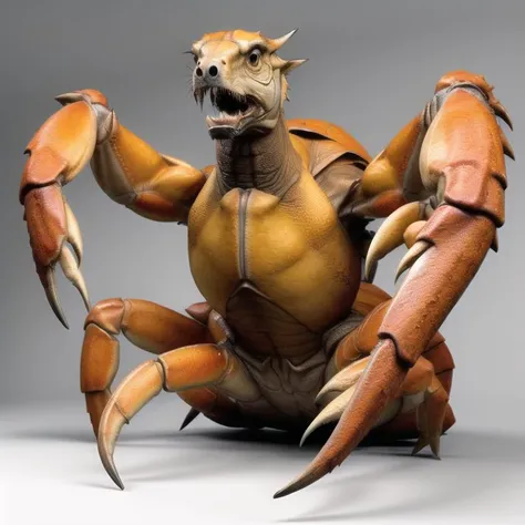 masterpiece, best quality, detailed, soft dim lighting, realistic, <lora:add_detail:1.0> add_detail,
<lora:crab woman, crab man, monster, claws, arthropod limbs:0.7> crab man, monster, claws, arthropod limbs,