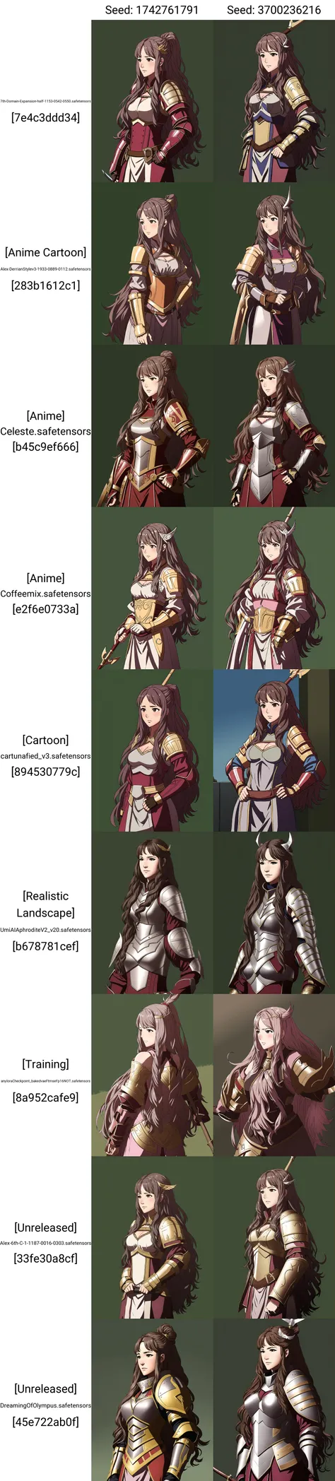 FE13, FE13-Style, Fire Emblem, Fire Emblem Awakening, angry, Sumia (Fire Emblem), Sumia (Fire Emblem: Awakening), 1girl, solo, long hair, armor, weapon, brown hair, breastplate, polearm, hair ornament, gauntlets, shoulder armor, pauldrons, upper body, brow...