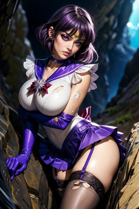 (ultra realistic,32k, masterpiece:1.2),(high detailed skin:1.1),( high quality:1.1),
<lora:sailormoon_sailorsaturn:0.8>sailor saturn,v-shaped eyebrows, angry,purple hair, tiara, sailor senshi uniform, purple sailor collar, pleated skirt, elbow gloves, jewe...