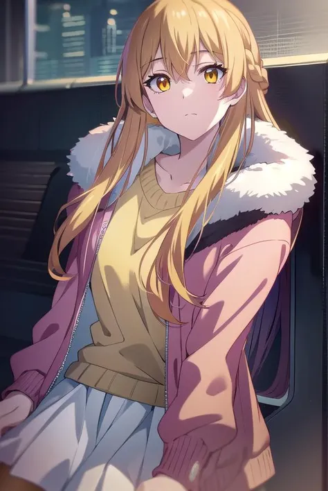 sumucheng, <lyco:sumucheng-LYCORIStest:1>, 
su mucheng, long hair, blonde hair, (yellow eyes:1.5), braids, hair braid,
BREAK sweater, jacket, fur trim, fur-trimmed jacket, pink jacket, pantyhose, skirt, white sweater, white skirt,
BREAK looking at viewer,
...