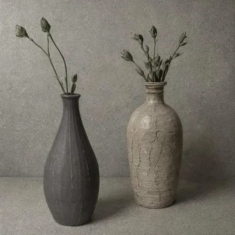 studio photo, (vase:1.3),  texture wet dark cracked sandstone natural   <lora:sandstonenatural-soft:0.4>