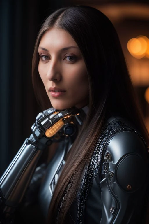 DEN_saju_a,
woman with a (robot arm:1.2) and (mechanical limbs:1.2) wearing sunglasses, human body, (android:1.2), (robot arm:1.2), machinery, (cyberpunk:1.2), punk,
bokeh, f1.4, 40mm, photorealistic, raw, 8k, textured skin, skin pores, intricate details  ...