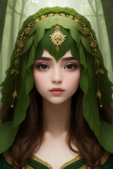 1girl in a mythical forest, masterpiece, perfect face