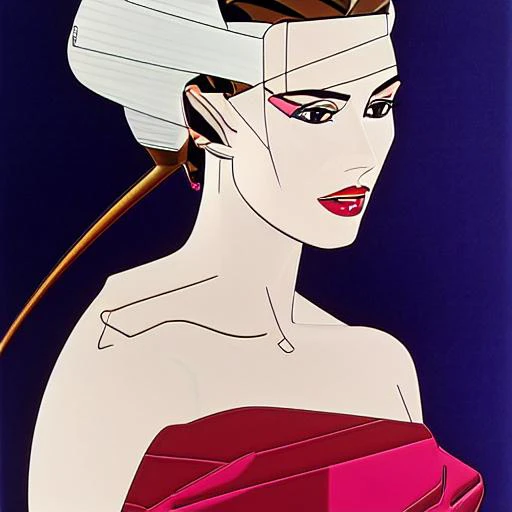 a womans portrait, style-nagel