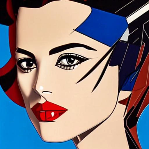 a womans portrait, style-nagel