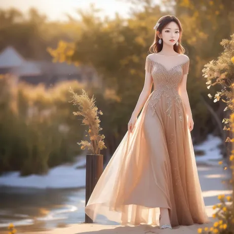 [Lah] Diamond Dress | Asian woman dress