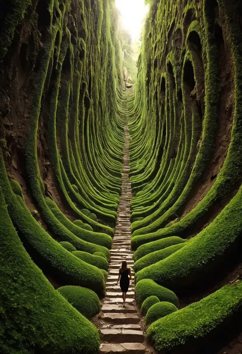 How intertwined are the worlds beneath our feet! In this snapshot, captured beneath the surface of a seemingly ordinary street, lies a hidden universe. At the top, the rhythmic stride of a woman traversing her path, oblivious to the intricate ecosystem ben...