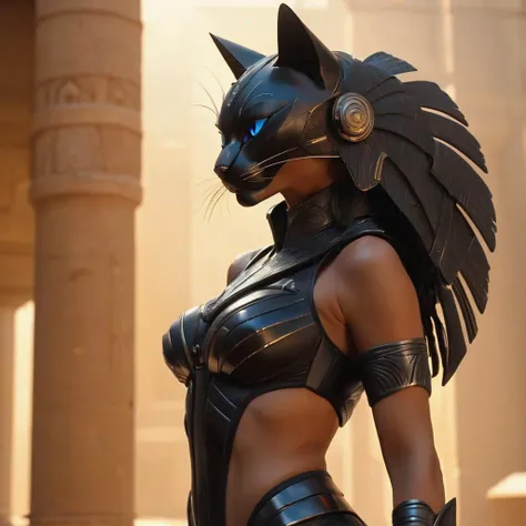 cinematic vfx  movie still full figure frame of a (smooth:1.2), attractive , (muscular:1.2),  , sexy,    (beyonce:1) as a flirting posing (flirting:1.3) sexy powerful dominant female cat wearing a  (black:1.85)  (cybersuit:1.5) (mass effect armor:1.5), <lo...