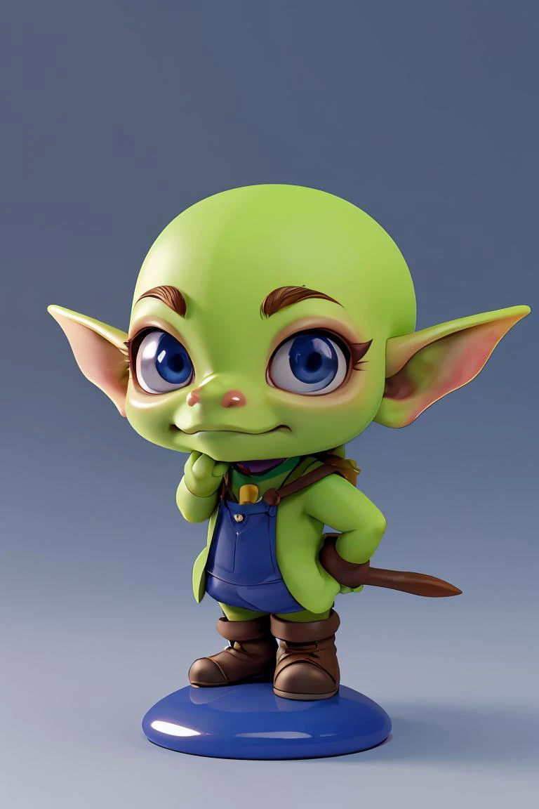 masterpiece, best quality,(Goblin:1.1),solo,cute,blind box, 3d rendering,HD,8K, <lora:dayanmengV2-000010:0.5>,chibi,blue eyes,