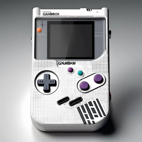 An intimate shot of a Dappled Light photo of Designed by Teenage Engineering. Futuristic international gameboy console. highly detailed digital art masterpiece,. Detailed render. sleek. Slim. Minimalism. Stunning design. Designed by Dieter Rams., glowwave,...