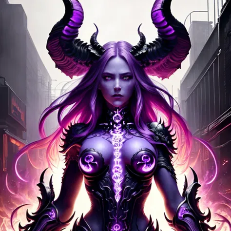 Purple Demon Woman