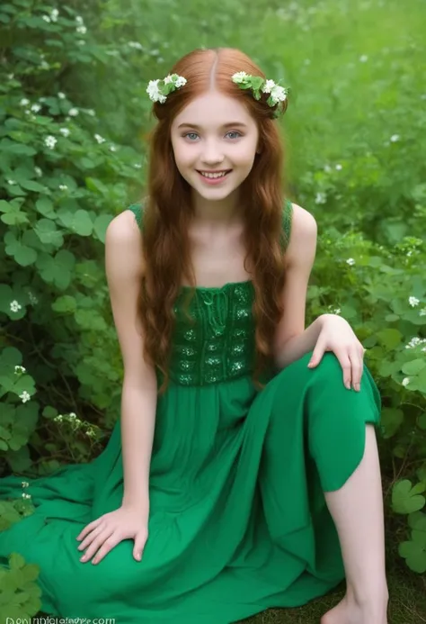 In the heart of March, when clovers dance,skinny, fit
A girl with eyes like emerald leaves,
She walks the meadows, a sweet romance,
A sprite of spring, where magic weaves.
Her hair, a cascade of sun-kissed gold,
Tumbles down like a waterfalls song,
And in ...