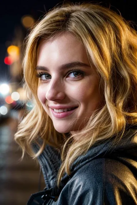 <lora:emma3-29:1> emrb,long wavy hair ,blonde hair,close-up, city street,wearing parka,masterpiece, soft lighting,night,bokeh,dof, smile  <lora:add_detail:1> (add_detail:1.2)