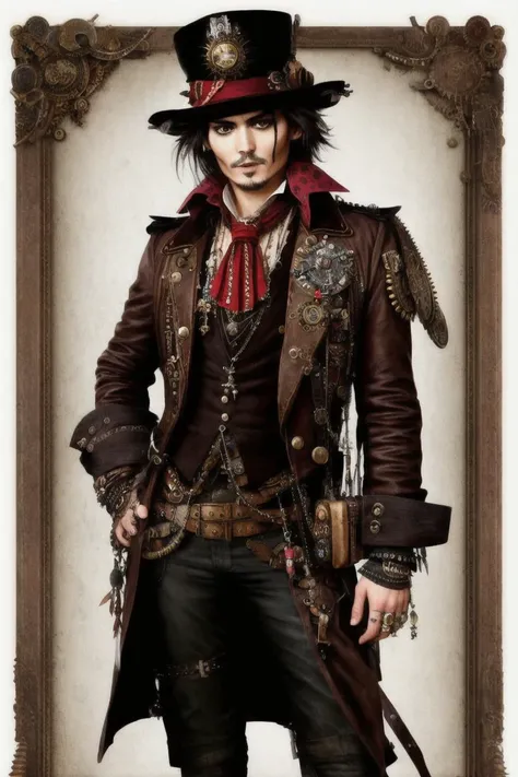 johnny depp steampunk style, American McGees mechanical mad hatter