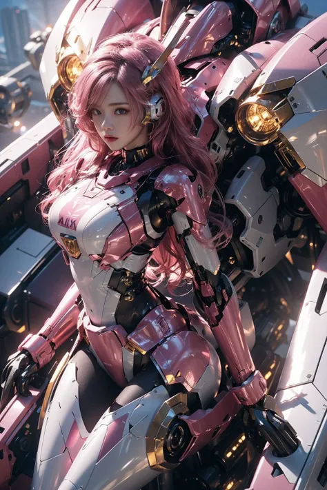 Pink mecha girl | 粉色机甲少女