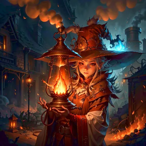 <lora:GasLampFantasyAI:.8> GasLampFantasyAI fire mage