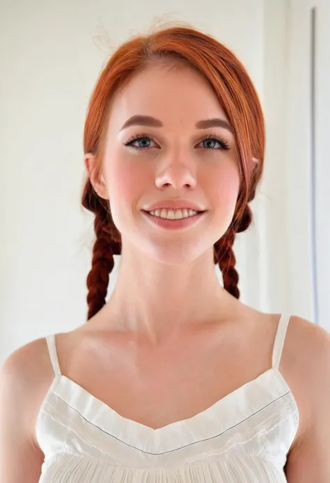 beauty photo, of a ohwx woman, rule of thirds, symmetrical portrait, wearing a gorgeous Madewell Pinch Pleat Top, intricate details, perfect skin, detailed eyes, detailed face, happy, bokeh, shot on a Canon EOS R	Canon RF 85mm f/1.8 USM	F/2.8, 1/125s, ISO ...