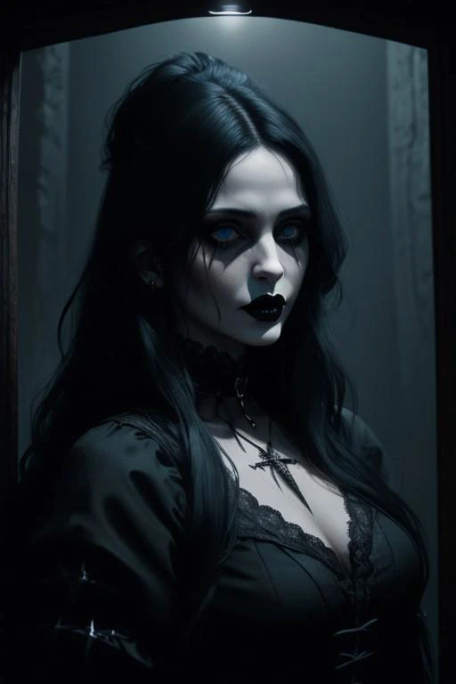 <lora:epi_noiseoffset2:0.9777777777> <lora:EnvyGoth01:0.7777777777>
night, dark castle, dark lighting, detailed chiaroscuro
gothic girl, black long full hair, black lipstick, guy with long hair, guy fucking woman, pale blue eyes, 
4k, best quality, hdr, so...