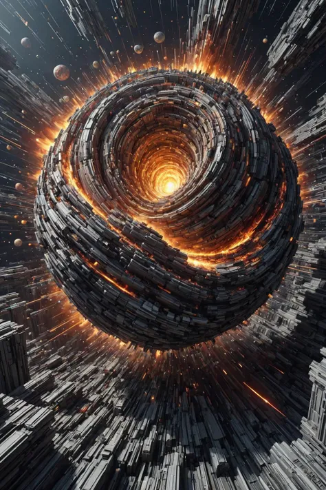 <lora:ClonerCore-XL_SickLizard:0.6> m0c, collapsing planets in apocalyptic space, destruction, epic, star wars, transformers, dark art, glow and shine, ultra detailed, masterpiece, cosmic art, galaxy and stars, flames and fire