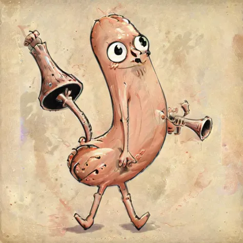 Dickbutt, cartoon illustration, il tromba artwork style <lora:dickbutt02:1> <lora:iltromba_artwork_style_smm_SDXL_LORA_v07:1> <lora:xl_more_art-full_v1:1>