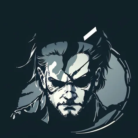 solid snake metal gear <lora:easy_sticker:1>  (solid outline:1.2) masterpiece drawing illustration <lora:CircleArt_Sora:0.77> circleart sora