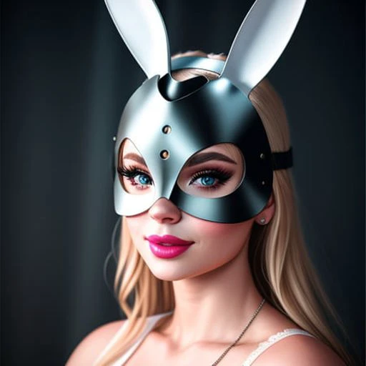 Leather Bunny Mask