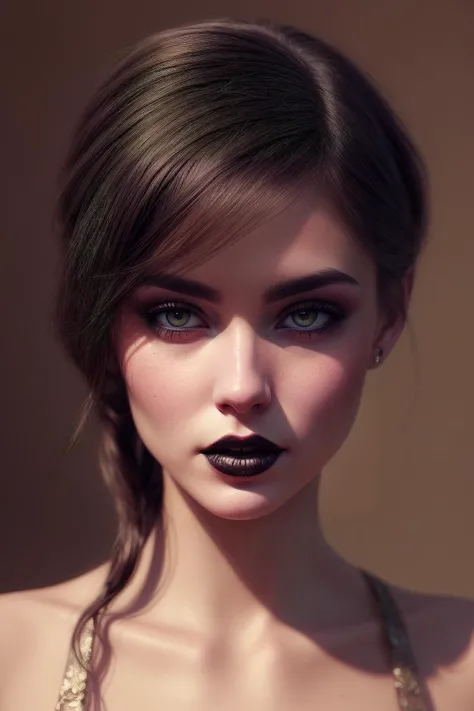 couture fashion photography, a detailed portrait of a cute goth brunette girl, by justin gerard and greg rutkowski and agnes cecile, digital art, realistic painting, dnd, character design, trending on artstation <lora:add_detail:1> <lora:Elixir:0.5>