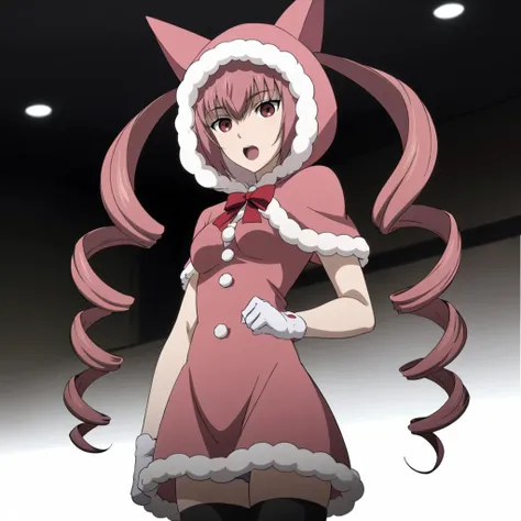 <lora:FarisNyanNyan009:0.7>,
AkihaRumiho,1girl,solo,
twin drills,
santa_costume,