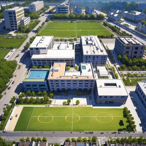 中小学鸟瞰lora模型