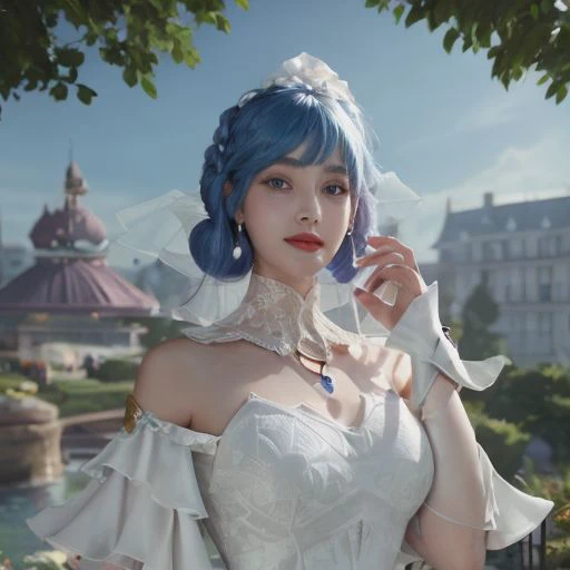 a close up of a woman in a white dress holding a cigarette