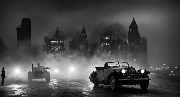 Film noir style, classic film noir style <lora:Classic Film Noir style:1> 
a black and white photo of a city skyline,cinematic,film,Hollywood,crime,drama,dramatic,dramatic light,low light,dim light,low-key light,shadow,partially covered in shadow,window li...