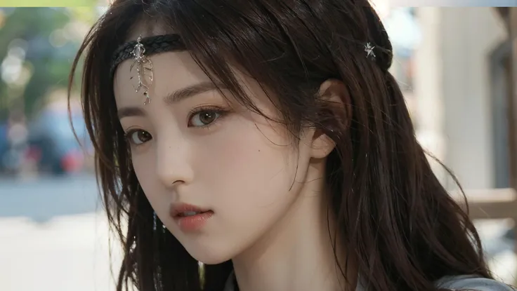 <lora:yaner:0.8>,solo,masterpiece,highest quality,exquisite details,amazing art,realistic details,pretty face,real skin,8K,RAW,movie lighting,soft light,shallow depth of field,bokeh,dreamy,
headband,brown hair,shangguanyan,nvshenlong,hairband,, (masterpiec...