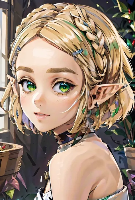 (masterpiece, best quality), 1girl,     <lora:Zelda:0.8> (elfs ear:1.4)_(green eyes_:1.2) (blond hair:1.2)_