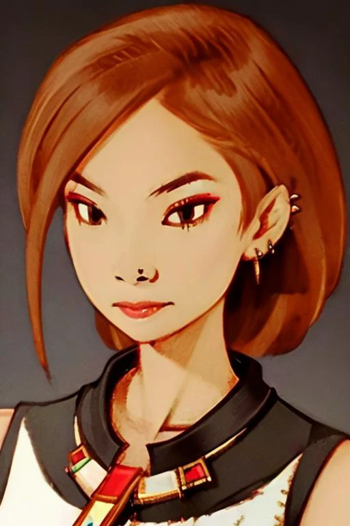 (extremely detailed 8K, high resolution, ultra quality), <lora:Style_fftstyle_v1.8_&_v2.2_merge:1>, <lora:6teen_NikkiWong:0.5> nikki_wong, piercing, necklace