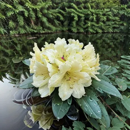 there is a bouquet of flowers that is sitting on a table