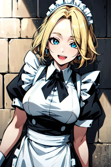 absurdres ,(extraordinary quality, ultra detailed,:1.5)
highres, anime-colored,
natural lighting,(street wall:1.15)
break
1 milf, beautiful blonde hair, brilliant eyes, ultimate beautiful face, forehead, curvy,
maid uniform,
(happy:1.3), (vigour:1.2), smil...